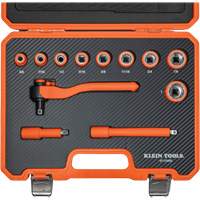 Insulated Ratchet & Socket Set with Case, 1000 V, 12 Pcs Southpoint Industrial Supply