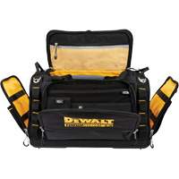 ToughSystem&reg; 2.0 Dirt Repellent Jobsite Tool Bag, 1680 Denier, 50 Pockets, Black/Yellow Southpoint Industrial Supply