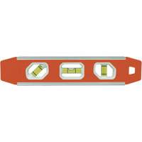 Reinforced Torpedo Level, 9" L, Aluminum, 3 Vials, Magnetic Southpoint Industrial Supply