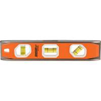 Torpedo Level with GripTight V-Groove, 10" L, Aluminum, 3 Vials, Magnetic Southpoint Industrial Supply