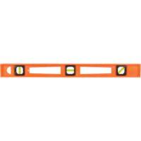 Orange Structo-Cast&reg; Contractor's Level, I-Beam, 2' L, 3, Non-Magnetic Southpoint Industrial Supply