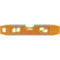V-Groove Top-Read Torpedo Level, 9" L, Aluminum, 3 Vials, Magnetic Southpoint Industrial Supply