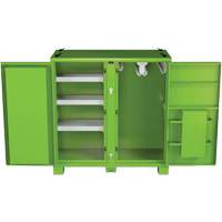 Onsite PPE Storage Cabinet, Steel, High-Visibility Lime Green Southpoint Industrial Supply