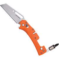 Electrician's Pocket Knife with Driver, 2-99/100" Blade, Stainless Steel Blade, Plastic Handle Southpoint Industrial Supply
