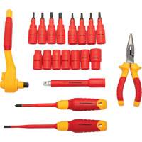 Jeu d'outils isol&eacute;s VDE &agrave; prise 3/8", 1000 V, 20 M Southpoint Industrial Supply