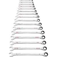 Jeu de cl&eacute;s SAE 120XP Universal Spline XL, Combinaison &agrave; cliquet, 16 morceaux, Imp&eacute;rial Southpoint Industrial Supply