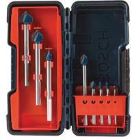 Glass & Tile Drill Bit Set, 8 Pieces, Carbide Southpoint Industrial Supply