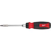 14-in-1 Ratcheting 1/4" Drive Multi-Bit Screwdriver, 10-11/100" L, Cushion Grip Handle Southpoint Industrial Supply