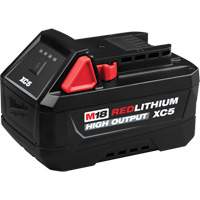 M18 REDLITHIUM HIGH OUTPUT XC5 Battery Pack, Lithium-Ion, 18 V, 5 Ah Southpoint Industrial Supply