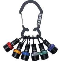 1/4" Drive Bit Holder Keychain Set, 6 Pcs., H Southpoint Industrial Supply