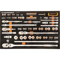 1/4", 3/8" & 1/2" Drive 120XP Mechanics Tool Set in Foam Tray, 89 Pcs Southpoint Industrial Supply