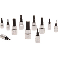 Magnetic SAE Bit Socket Set JMHB-11S, Hex, 1/4"/3/8" Drive, 11 Pcs Southpoint Industrial Supply