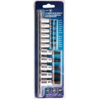 Magnetic Metric Bit Socket Set JMHB-11M, Hex, 1/4"/3/8" Drive, 11 Pcs Southpoint Industrial Supply