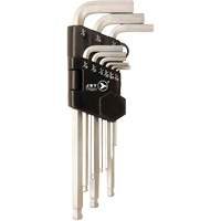 Magnetic SAE Ball Nose Hex Key Set JMHK-9S, 9 Pcs., Imperial Southpoint Industrial Supply