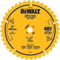 General Purpose Mitre Saw Blade, 12", 40 Teeth, Wood Use Southpoint Industrial Supply