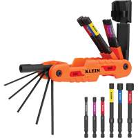 Extended Reach Impact Folding Hex Key Set, 11 Pcs., Imperial Southpoint Industrial Supply