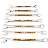 12-Point High-Visibility Long Pattern Wrench Set with Tool Roll, Combination, 7 Pieces, Imperial Southpoint Industrial Supply