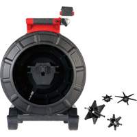 D&eacute;vidoir modulaire pour l'inspection de conduites avec c&acirc;ble pousseur semi-rigide de 120', T&ecirc;te de cam&eacute;ra 25 mm (0,98") Southpoint Industrial Supply