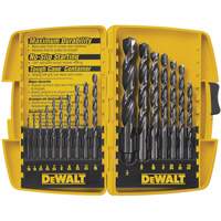 Jobber Drill Bit Set, 17 Pieces, High Speed Steel Southpoint Industrial Supply