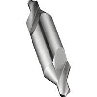 Combined Centre Drill and Countersink, #0, 1/32" Small Diameter, 1/8" Large Diameter, High Speed Cobalt Southpoint Industrial Supply