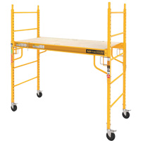 Mobile Work Scaffolding - Maxi Square Scaffolding, Steel Frame, 74" D x 74" H VC198 | Southpoint Industrial Supply