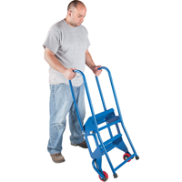 Portable Folding Ladder, 4 Steps, Perforated, 40" High VC438 | Southpoint Industrial Supply