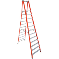 Industrial Heavy-Duty Pro Platform Stepladders (FXP1700 Series), 12', 300 lbs. Cap. VD412 | Southpoint Industrial Supply
