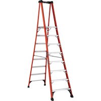 Industrial Extra Heavy-Duty Pro Platform Stepladders (FXP1800 Series), 8', 375 lbs. Cap. VD418 | Southpoint Industrial Supply