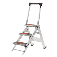 Safety Stepladder with Bar & Tray, 2.2', Aluminum, 300 lbs. Capacity, Type 1A VD432 | Southpoint Industrial Supply
