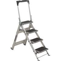 Tilt & Roll Step Stool Ladder, 4 Steps, 44.25" x 22.13" x 59" High VD440 | Southpoint Industrial Supply