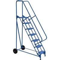 Roll-A-Fold Ladder, 7 Steps, Perforated, 70" High VD455 | Southpoint Industrial Supply