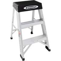 Aluminum Step Stool, 2 Steps, 19" x 17" x 24" High VD556 | Southpoint Industrial Supply