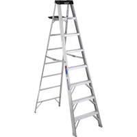 Step Ladder with Pail Shelf, 8', Aluminum, 300 lbs. Capacity, Type 1A VD561 | Southpoint Industrial Supply