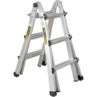 Telescoping Multi-Position Ladder, 2.916' - 9.75', Aluminum, 300 lbs., CSA Grade 1A VD689 | Southpoint Industrial Supply
