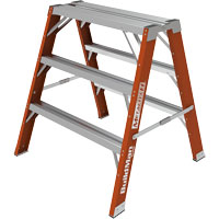 Buildman™ Step-up Workbench, 3' H x 34.75" W x 33.25" D, 300 lbs. Capacity, Fibreglass VD700 | Southpoint Industrial Supply