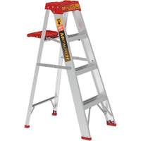 Step Ladder with Paint Tray, 4', Aluminum, 200 lbs. Capacity, Type 3 Southpoint Industrial Supply