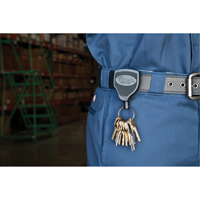 Super48™ Key Chains, Polycarbonate, 48" Cable, Belt Clip Attachment VE525 | Southpoint Industrial Supply