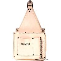 Porte-outils pour &eacute;lectricien et travaux d'entretien, Cuir, 17 pochettes, Beige Southpoint Industrial Supply