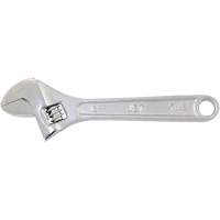 Adjustable Wrench, 6" L, 3/4" Max Width, Chrome VE974 | Southpoint Industrial Supply