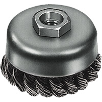 Knot Wire Cup Brush, 3" Dia. x 5/8"-11 Arbor VF915 | Southpoint Industrial Supply