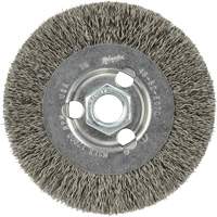 Crimped Wire Wheel, 4" Dia., 0.12" Fill, 5/8"-11 Arbor Southpoint Industrial Supply