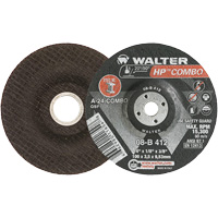 HP Combo Depressed Center Combination Wheel, 4" x 1/8", 3/8" Arbor, Type 27 Southpoint Industrial Supply