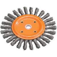Knot-Twisted Wire Bench Wheel, 6" Dia., 0.0118" Fill, 5/8" Arbor, Steel VV853 | Southpoint Industrial Supply