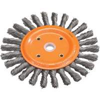 Knot-Twisted Wire Bench Wheel, 8" Dia., 0.0118" Fill, 5/8" Arbor, Steel VV861 | Southpoint Industrial Supply