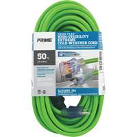 Cordon rallonge haute visibilit&eacute; Neon Flex, Ext&eacute;rieur, SJTW, AWG 12/3, 15 A, 50' Southpoint Industrial Supply