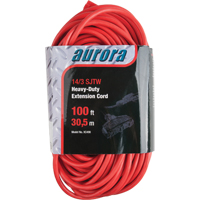 Vinyl Extension Cord, Outdoor, SJTW, 14/3 AWG, 13 A, 3 Outlet(s), 100' Southpoint Industrial Supply