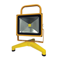 Rechargeable And Portable Floodlights, LED, 30 W, 3000 Lumens, Aluminum Housing Southpoint Industrial Supply