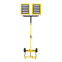 Chariot d'&eacute;clairage &agrave; deux t&ecirc;tes avec treuil, DEL, 400 W, 60 000 lumens, Boîtier en Aluminium Southpoint Industrial Supply