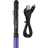 Lampe stylo UV avec port de recharge micro USB Stylus Pro, DEL, Corps en Aluminium, piles Rechargeable, Compris Southpoint Industrial Supply