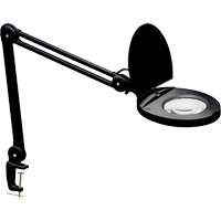 Adjustable Magnifier Lamp, 5 Diopter, LED Light, 47" Arm, C-Clamp, Black XI488 | Southpoint Industrial Supply